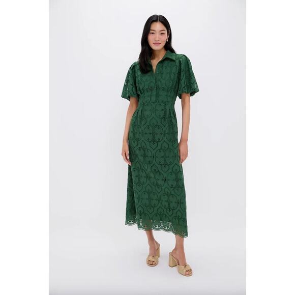 NWT Tuckernuck Green Midi Dress - Picture 1 of 6